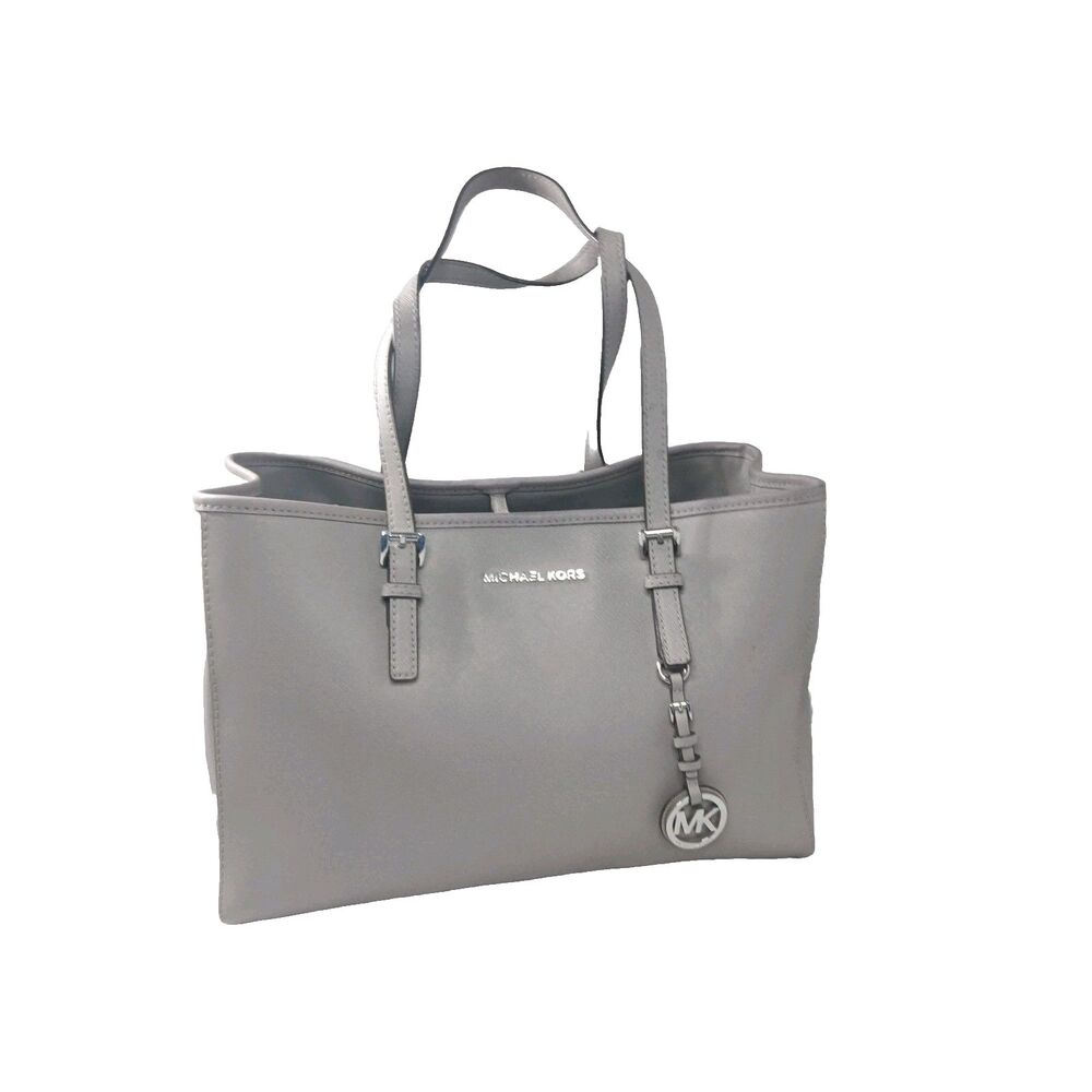 Michael Kors Jet Set Travel Large Saffiano Leather Tote ~Dark Slate Gray